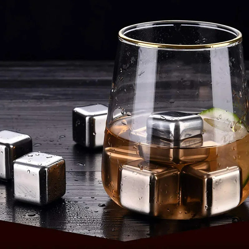 Stainless Steel Ice Cubes: The Perfect Chill for Your Whiskey Without Dilution