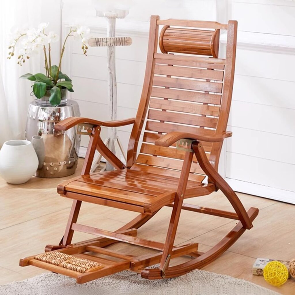 Rocking Wood Sun Lounger