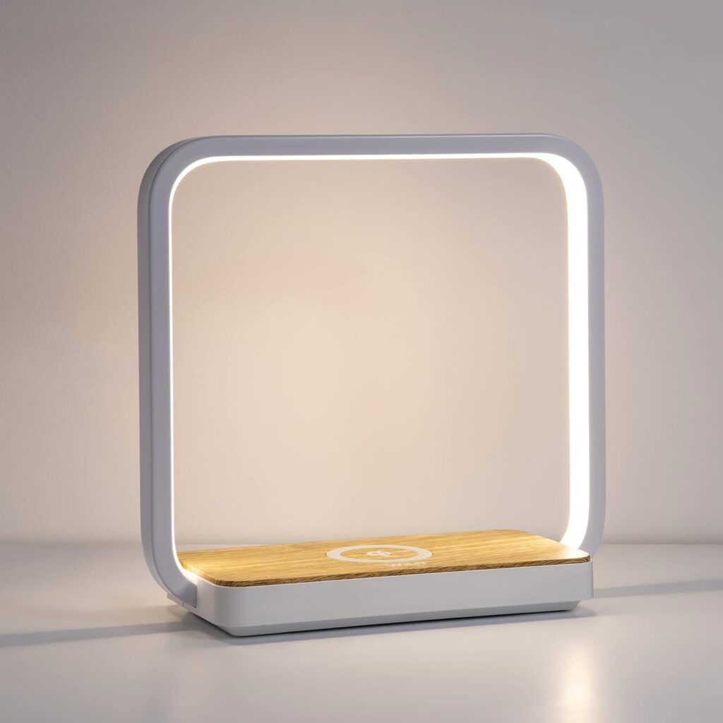 Bedside Lamp with Qi Wireless Charger