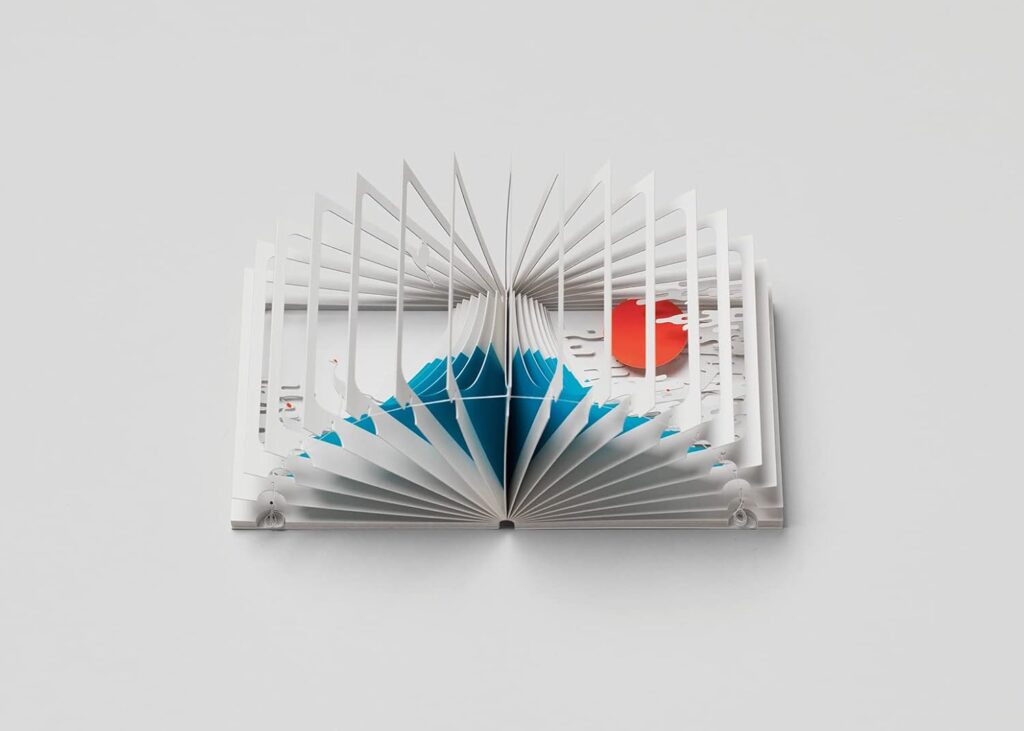 3D Mount Fuji 360° pop up books