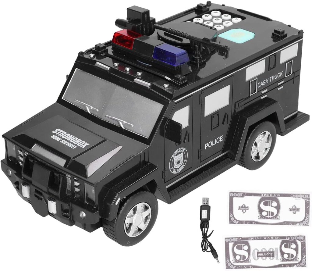 Armored Car Money Bank with Password