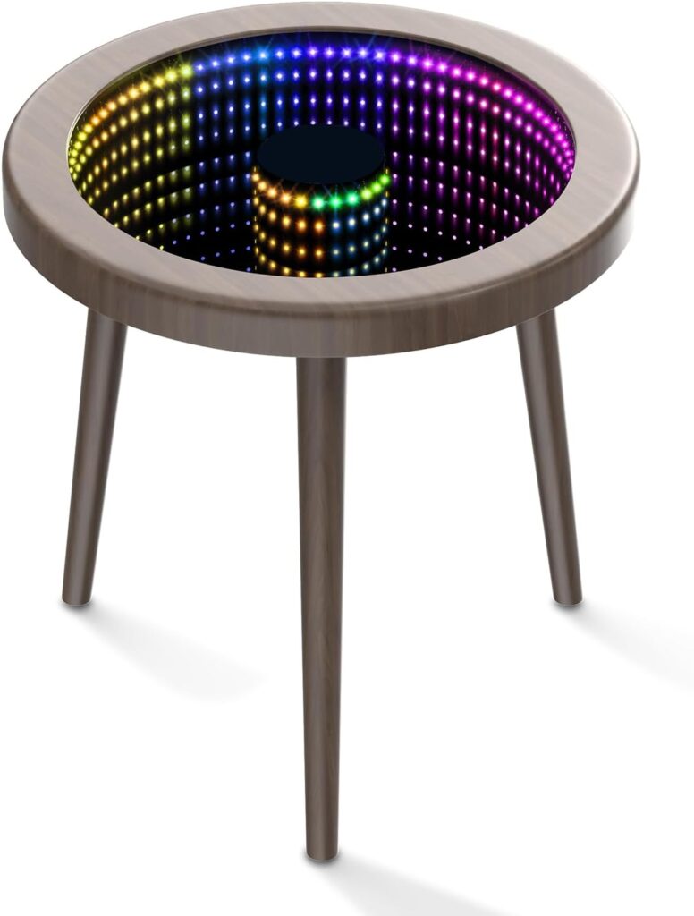 Infinity mirror table