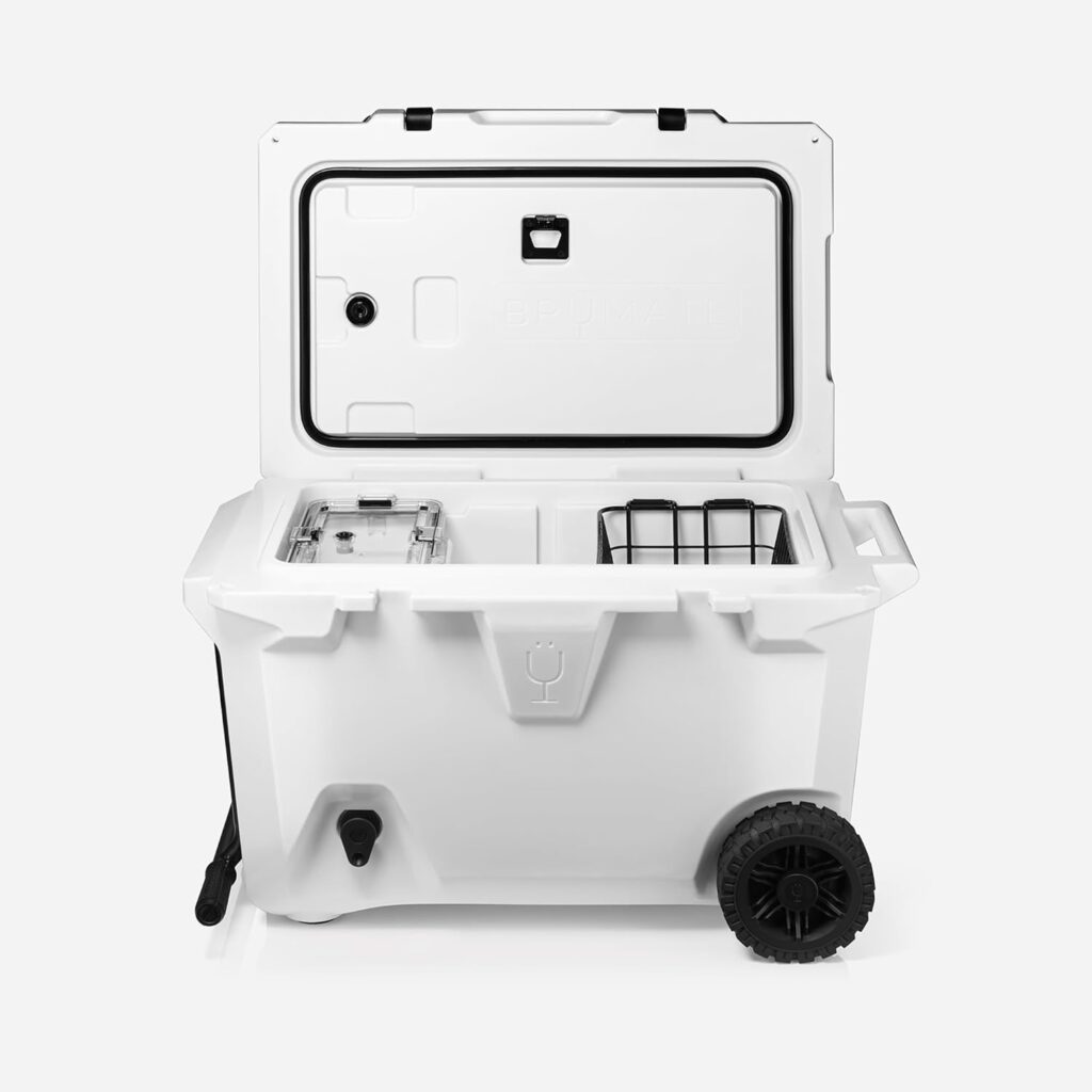 Wheeled Cooler Restock with Built-in Drink Dispenser Tank and Tap