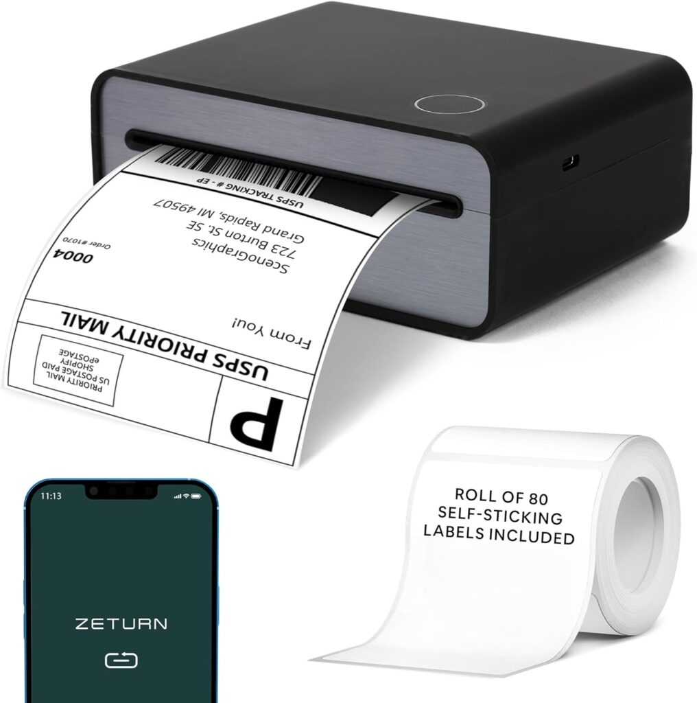 Wireless Thermal Label Printer