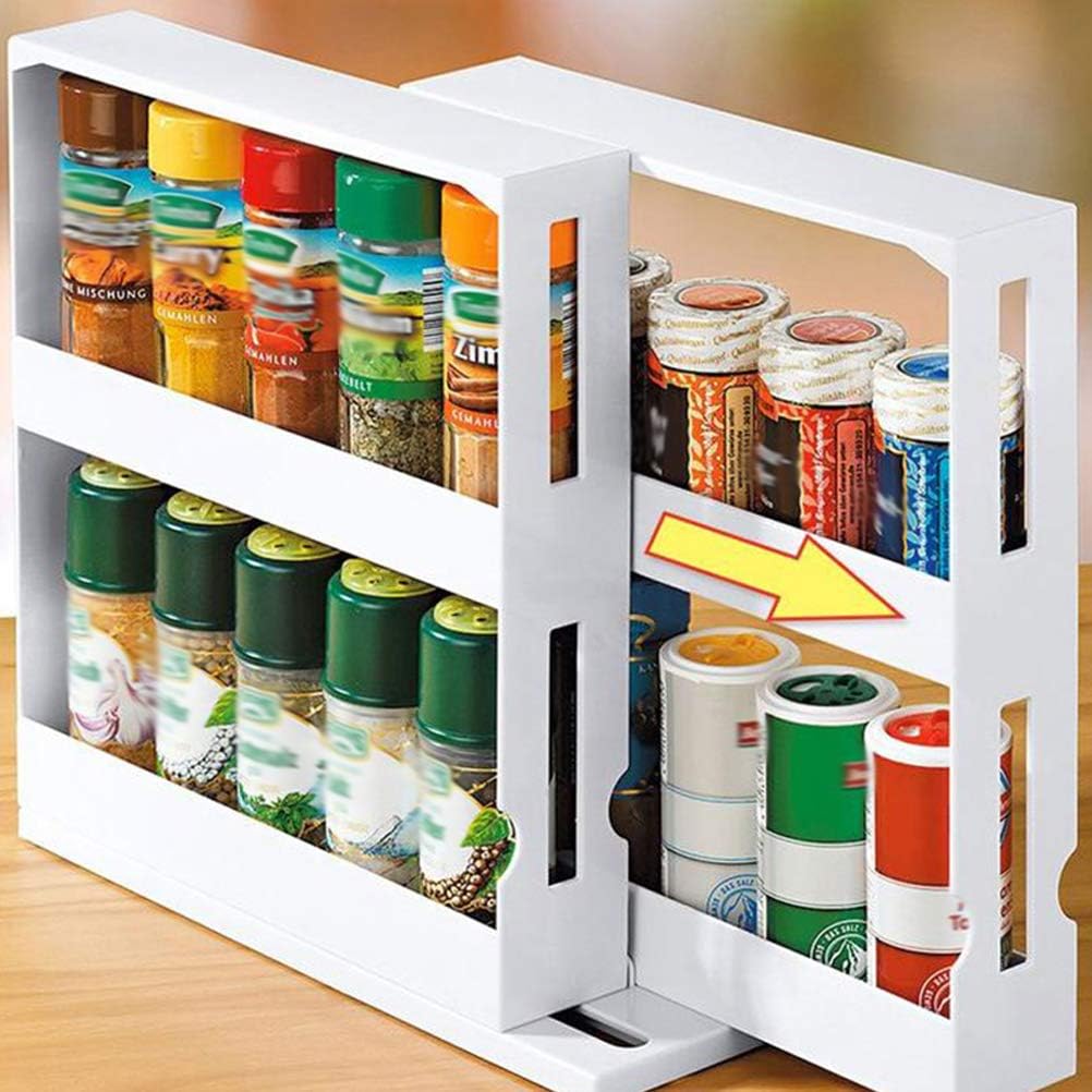 2 Layer Rotating Spice Storage Rack