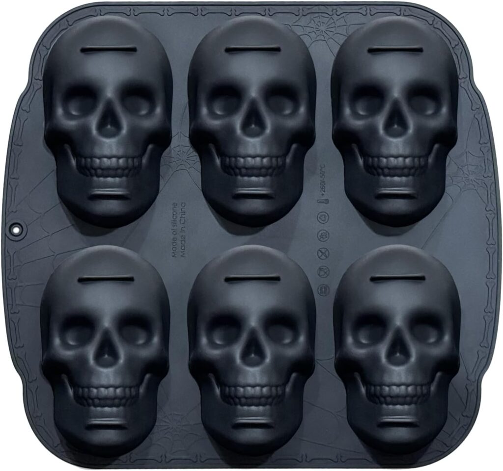 6 Cavity Skull Cake Pan