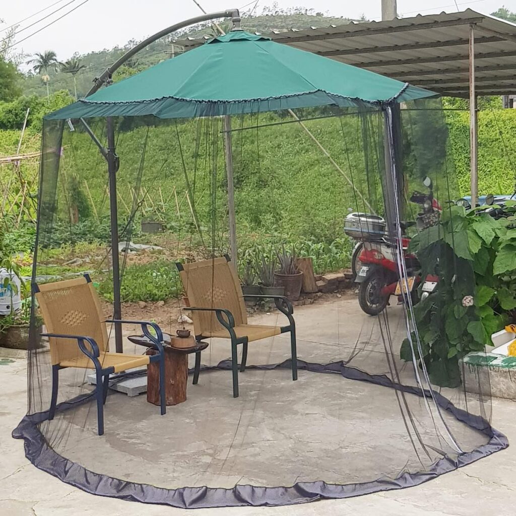 Black Patio Umbrella Mosquito Net