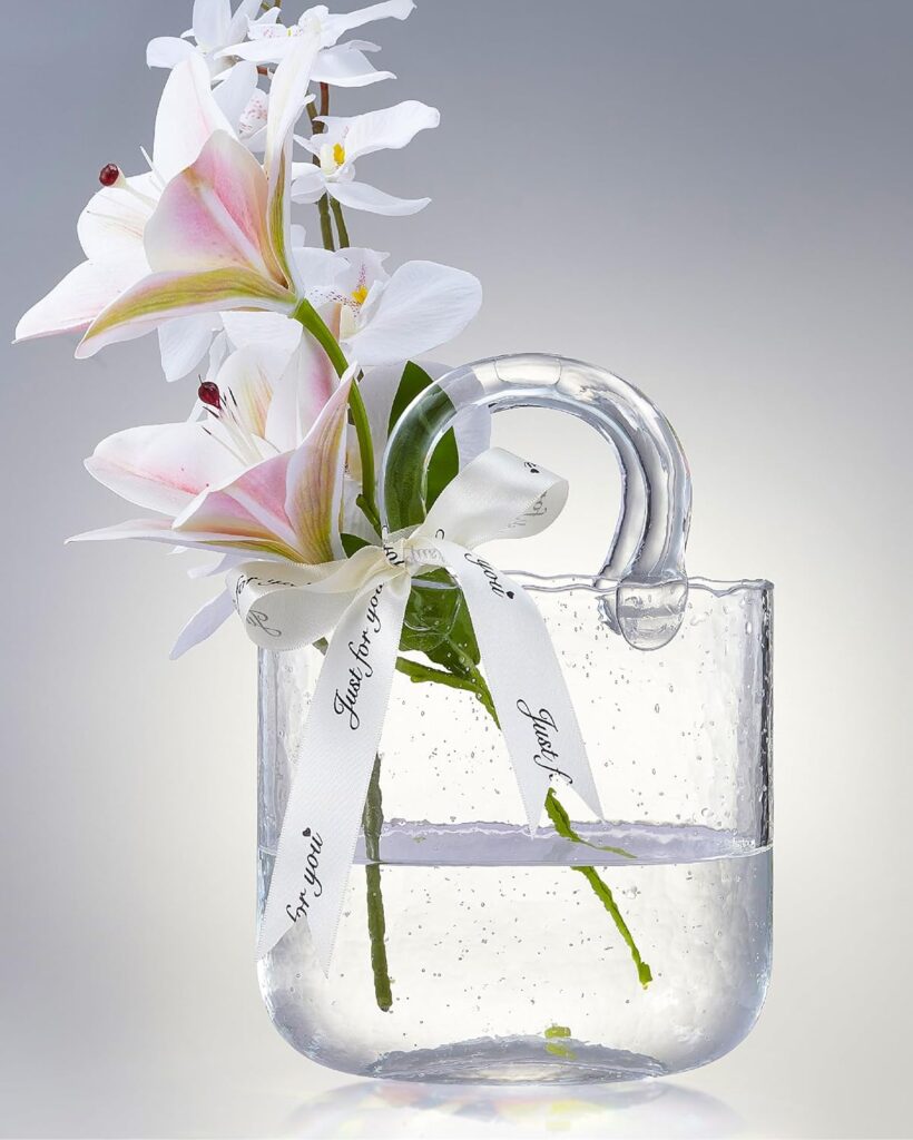 Glass Bag Vase