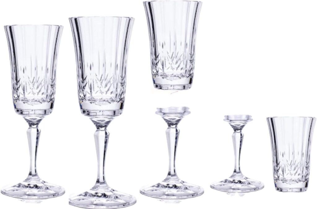 removable stem Champagne Glasses