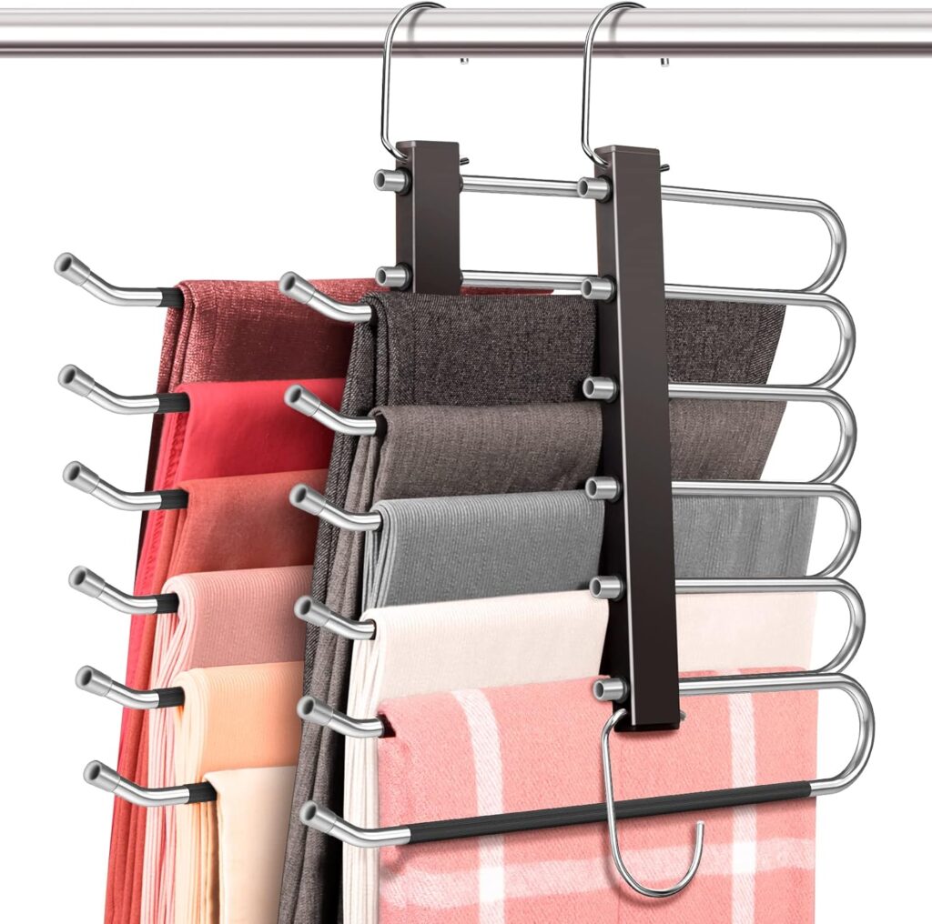 6-Tier Space Saving Pant Hangers