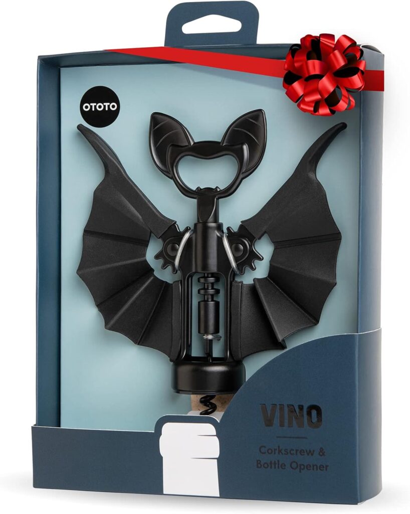 Bat Wine Opener with Wings