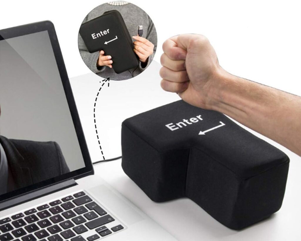 Big Enter Key Relieve Stress Plush Toy