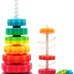 Rainbow Spinning Stacking Toys