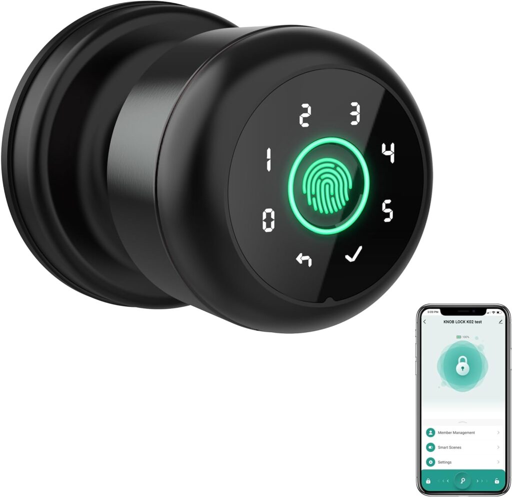 Smart Fingerprint Door Knob