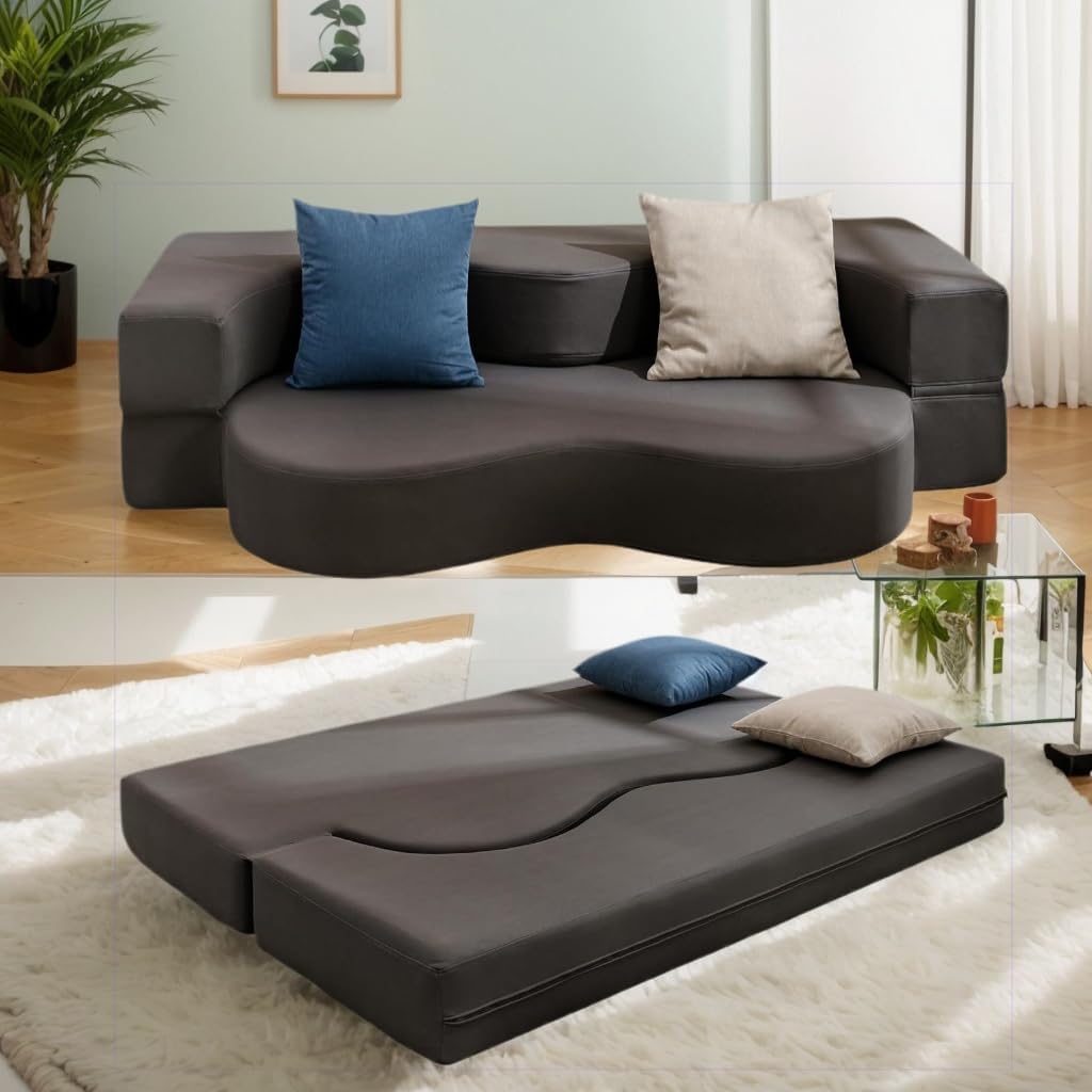 2-in-1 Folding Floor Sofa Bed