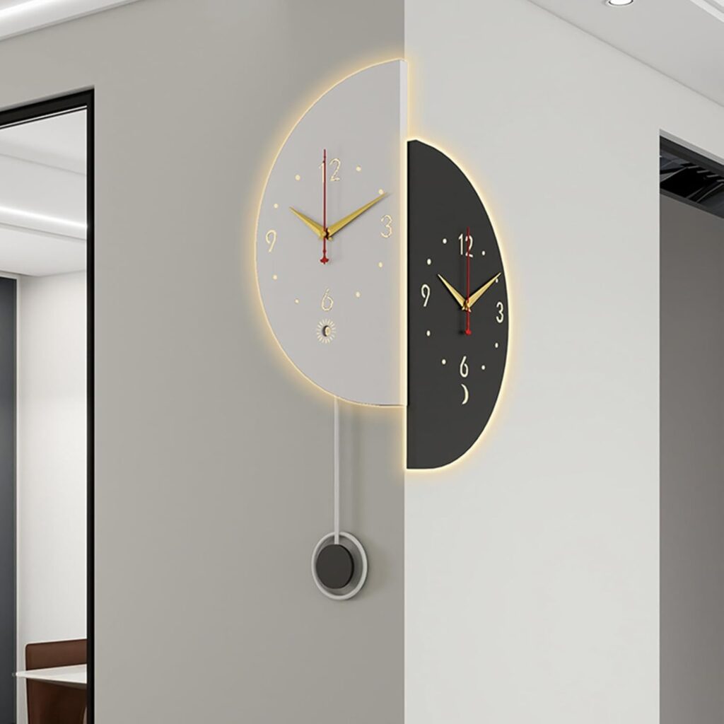 Double Sided Corner Wall Clock