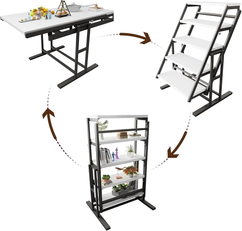 Extendable Convertible 2 in 1 Shelf to Table