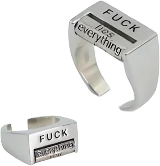 Fuck Rotatable Mood Control Ring