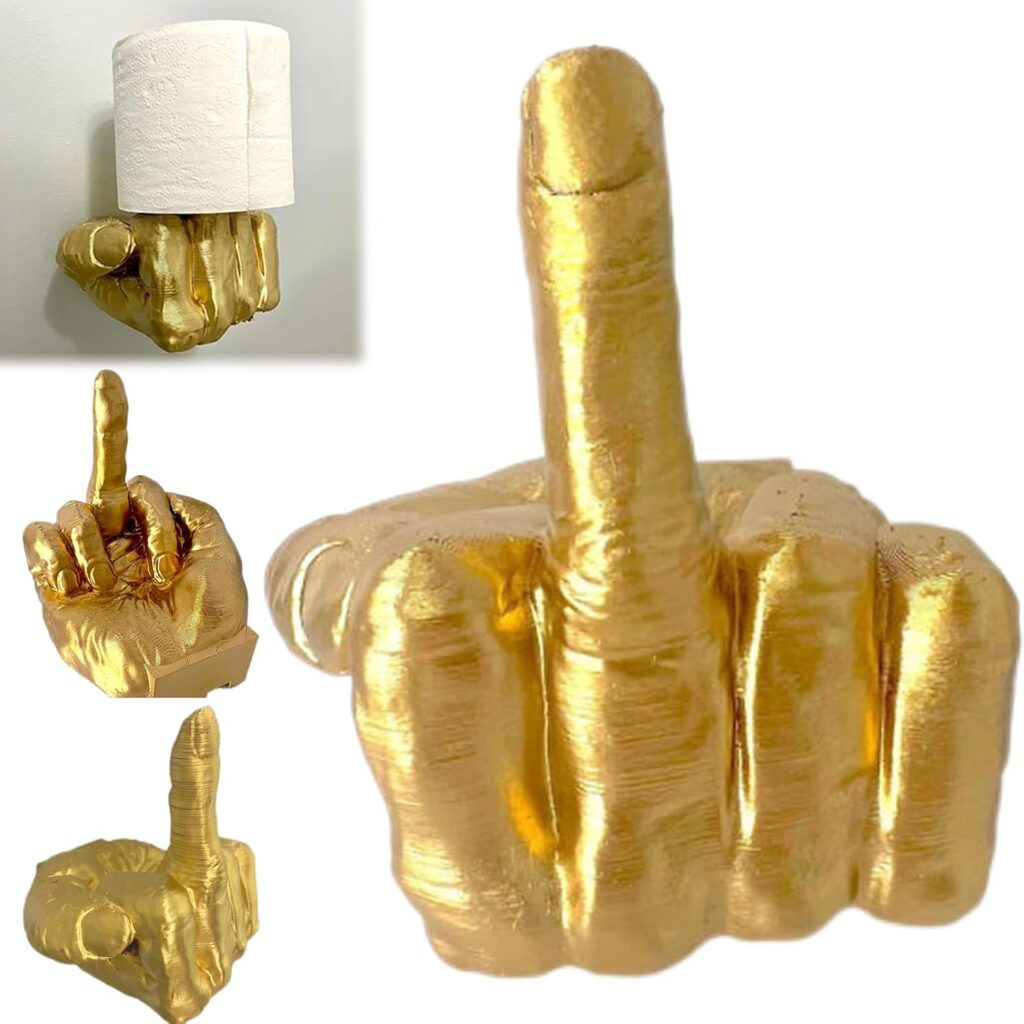 Middle Finger Toilet Paper Holder