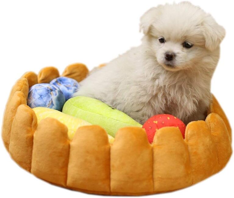 Pet Tart Bed Cushion with Toys