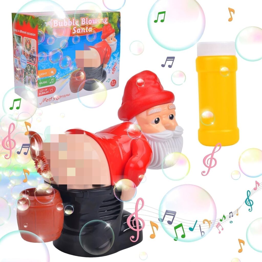 Santa bubble blower