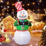 Shivering inflatable Snow man