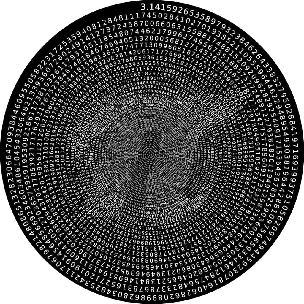 Spiral π digits puzzle