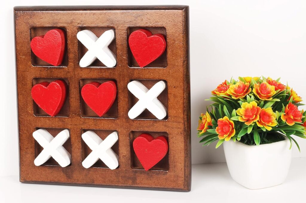 Wooden Tic Tac Toe Game