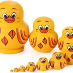 Yellow Duck Russian Nesting Dolls Toys