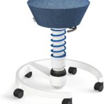 Bounce and Spin Ergonomic Stool with castors