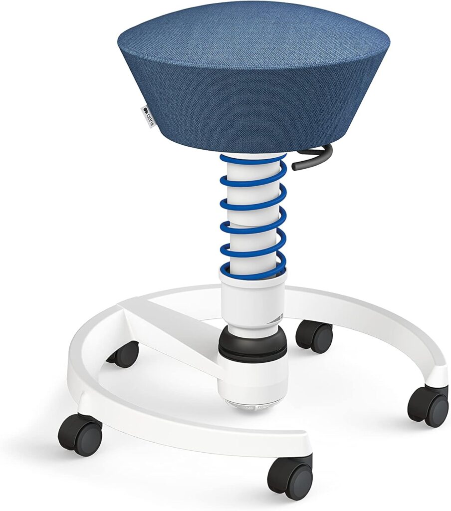 Bounce and Spin Ergonomic Stool with castors