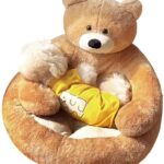 Cute Bear Hug Design Dog Cat Beds