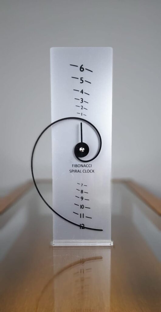 Fibonacci Spiral Clock