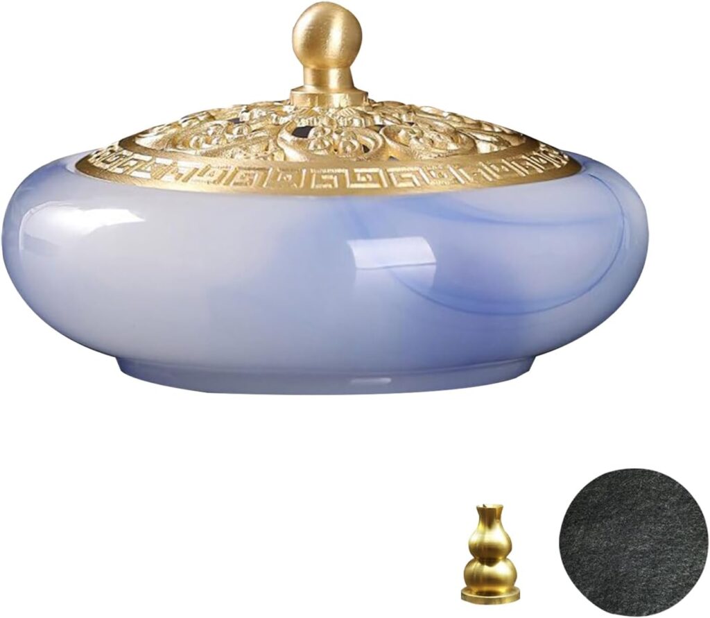 Incense Holder with Brass lid