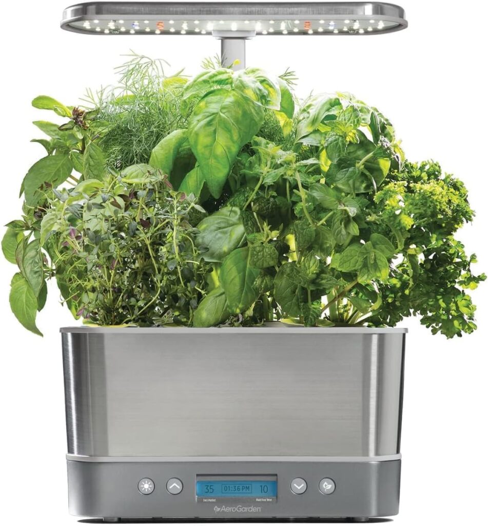 Indoor Garden Hydroponic System with LED Grow Light and Seed Kit