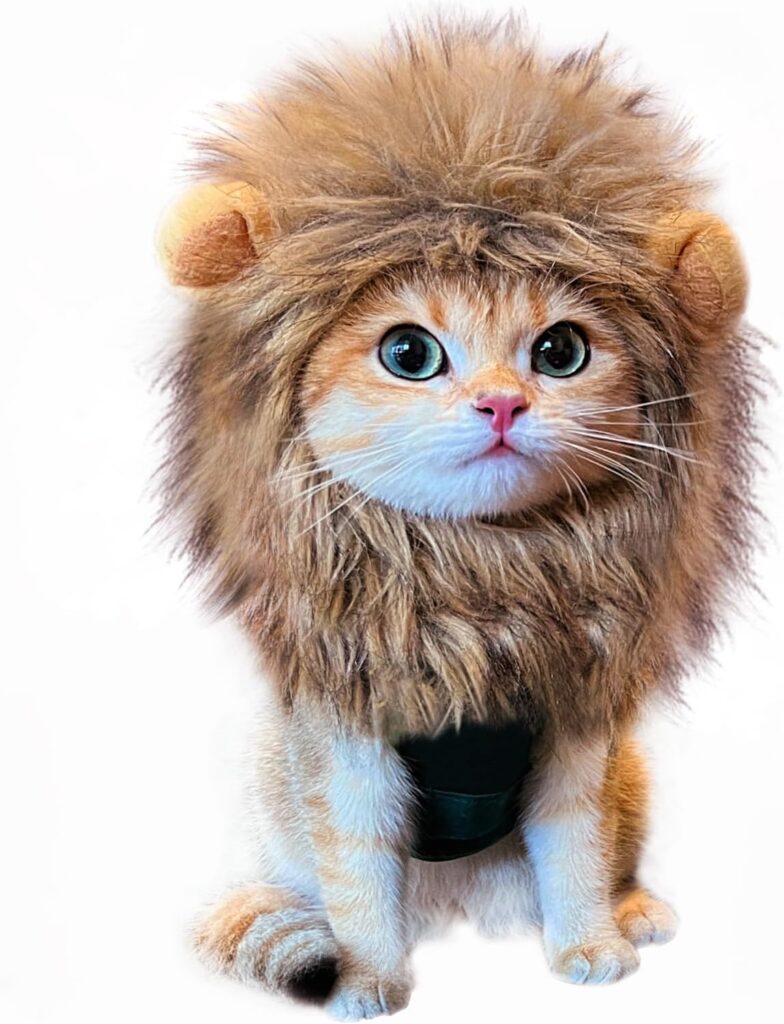 Lion Mane Wig for Cat