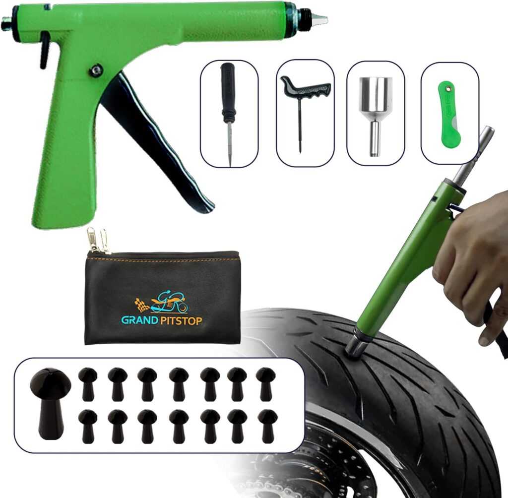 Tubeless Tire Gun Puncture Repair Kit