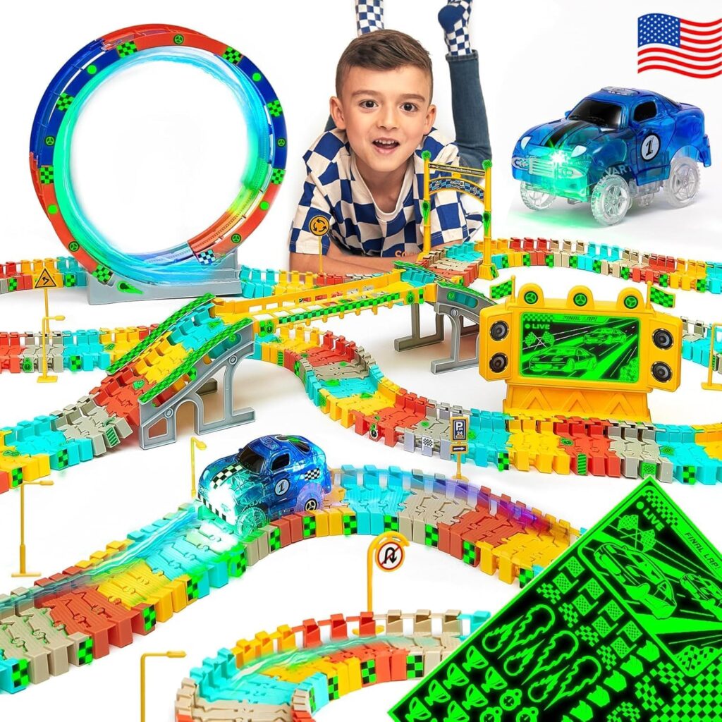 Light Up Flexible Car Tracks