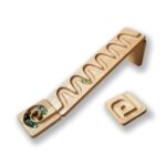 Marbles wooden channels