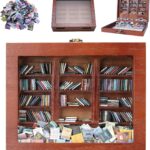 Tiny Miniature Library Display Cabinet with Mini Books