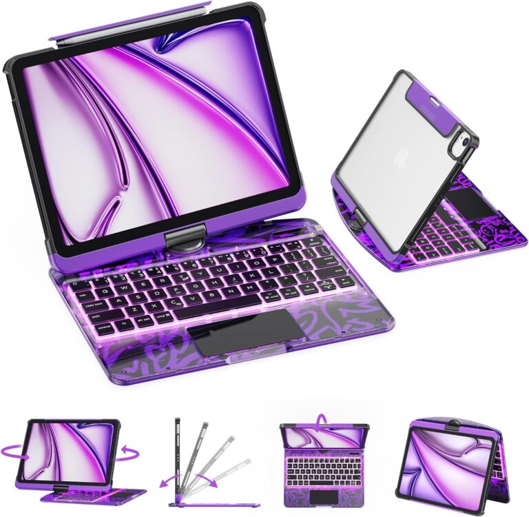 transparent Case with Wireless Keyboard for iPad