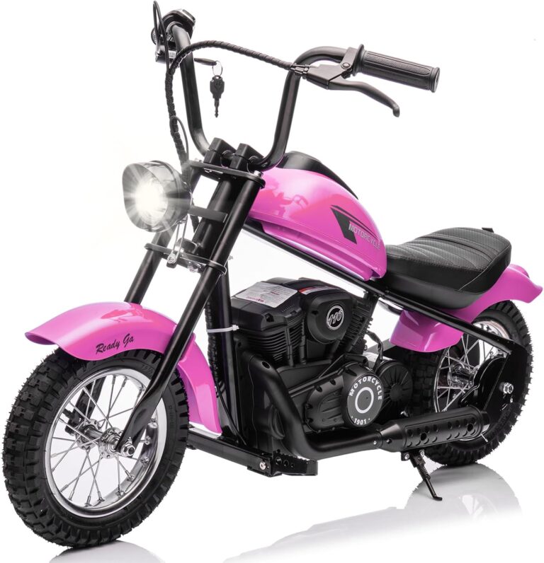 Kids ride Motorcycle